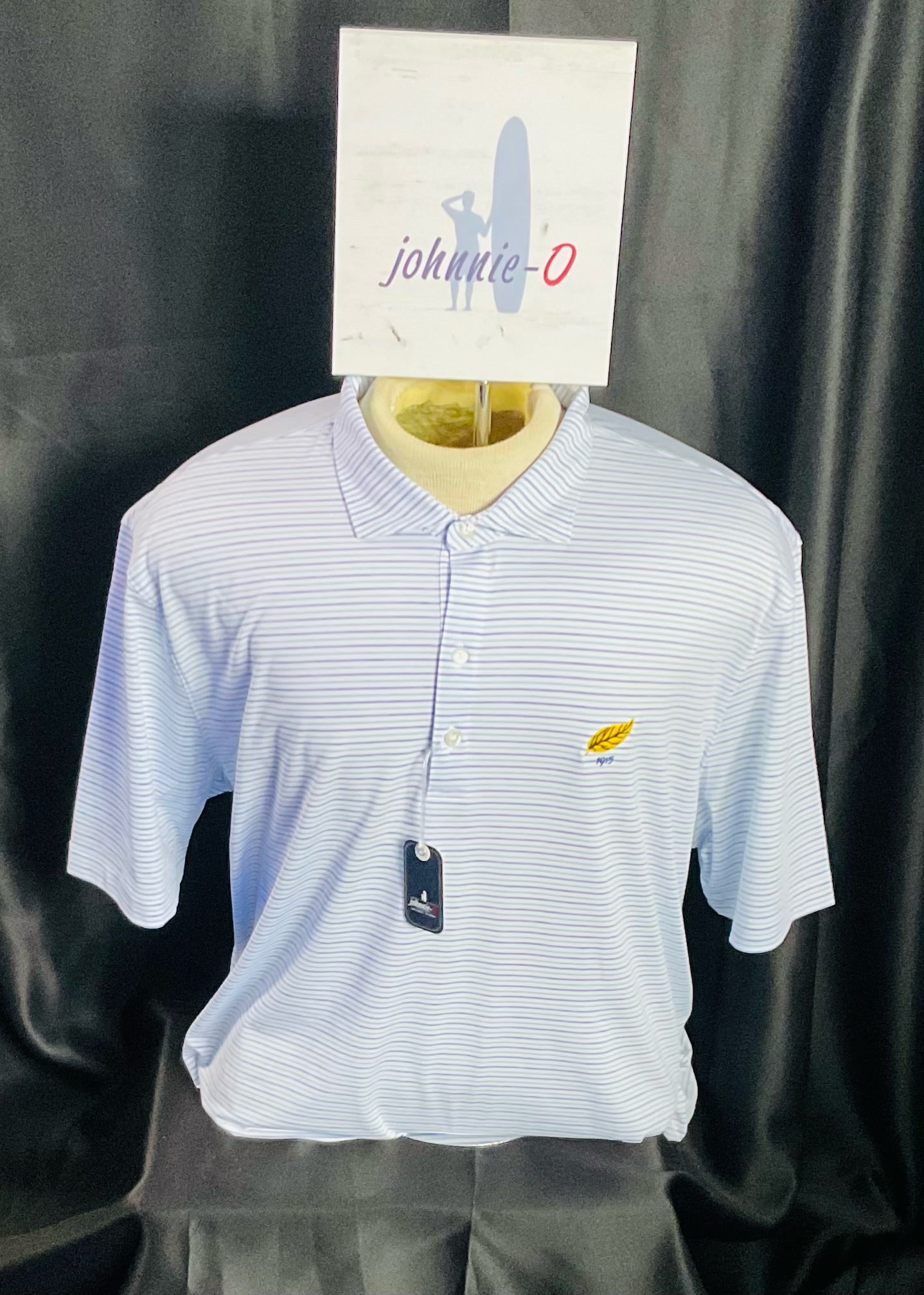 Johnnie-O Short Sleeve Performance Polo, 2X Vic- Permafrost