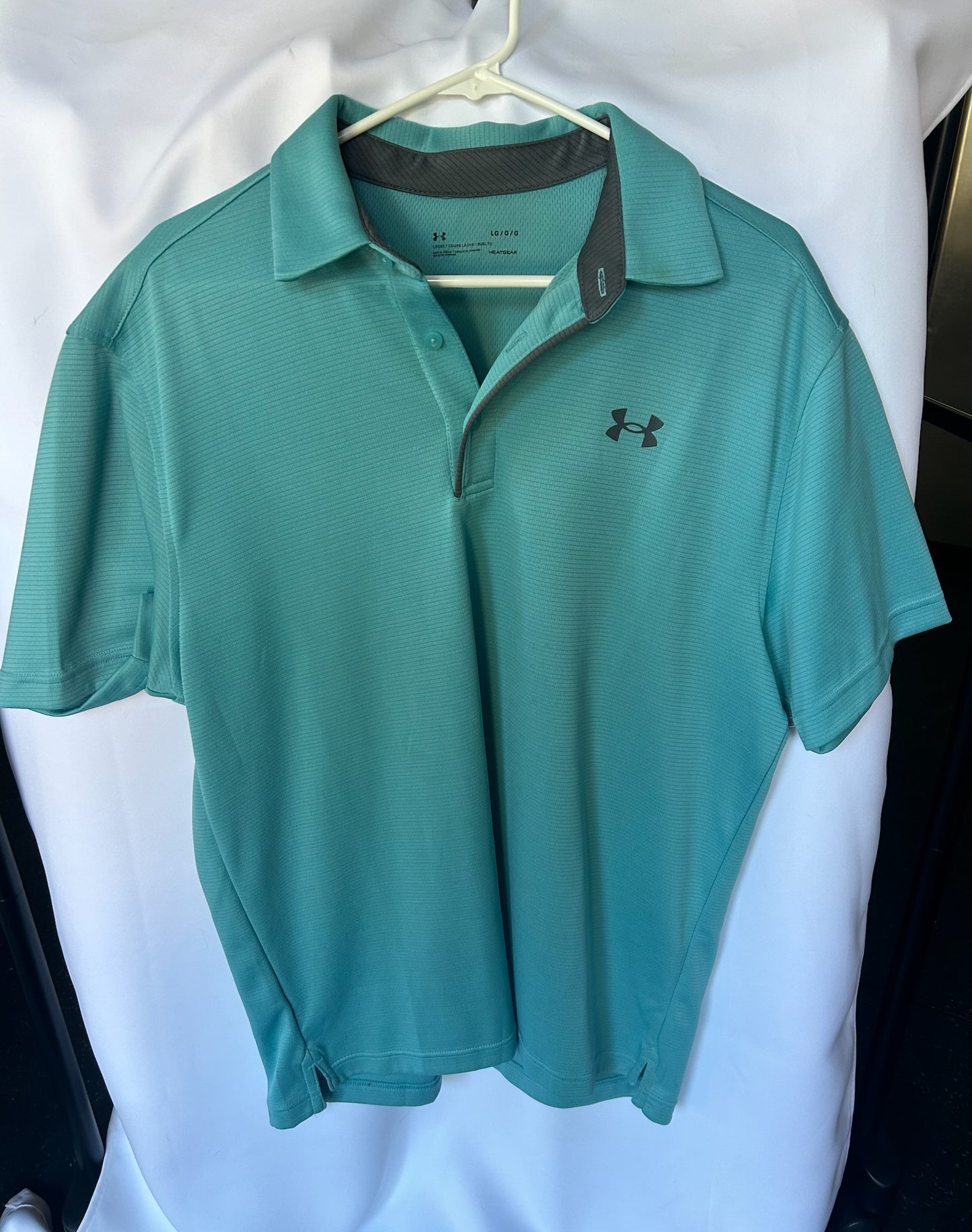 Under Armour HeatGear Polo Large Blue