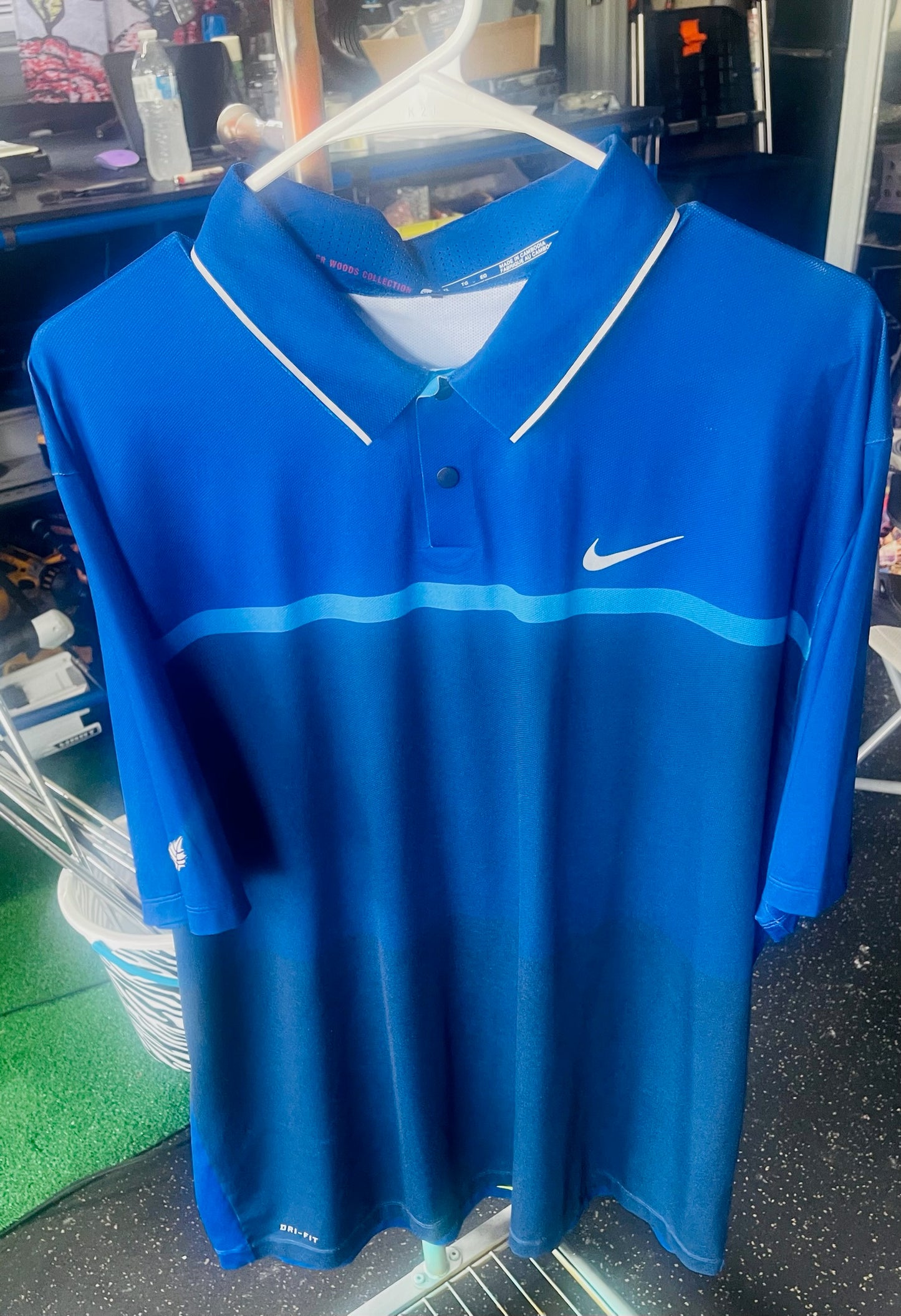 Nike Tiger Woods Collection Polo XL Blue Fade