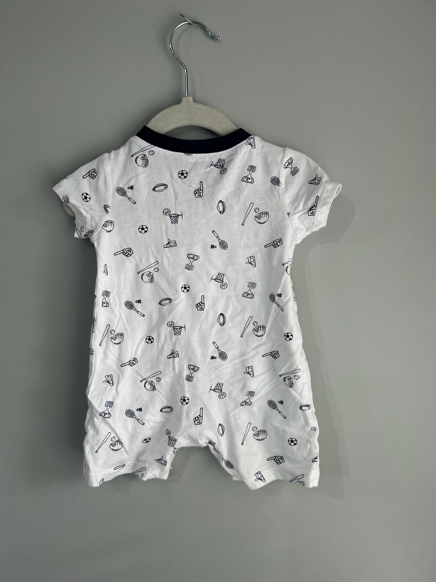 Rene Rafe Short Sleeve Romper, 6-9 months