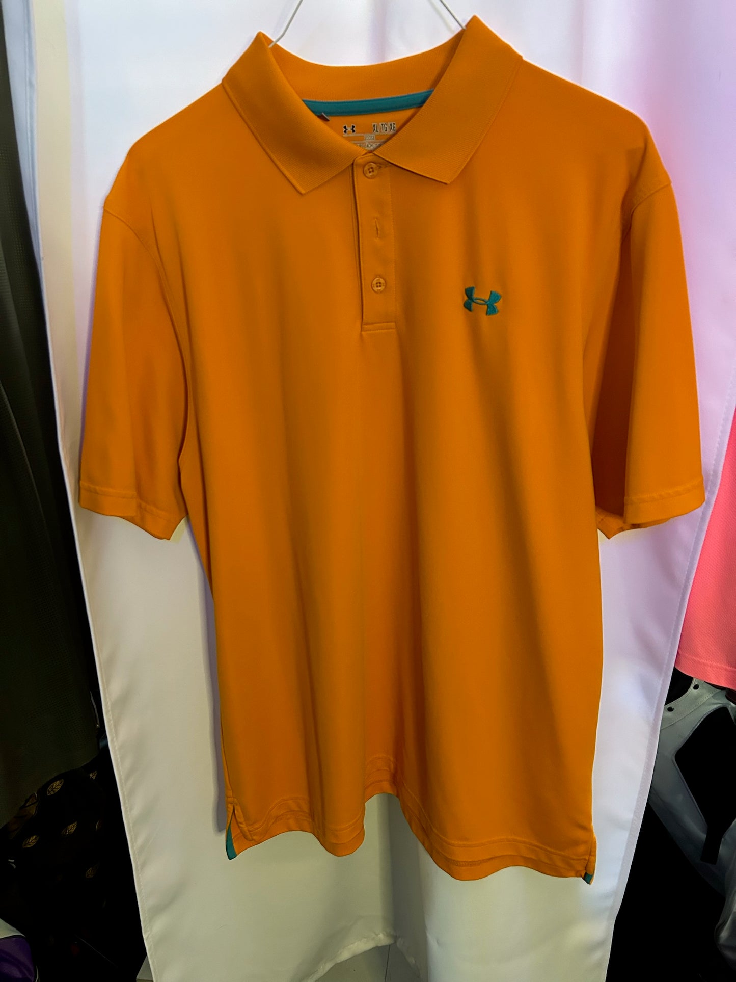 Under Armour Golf Polo XL Orange