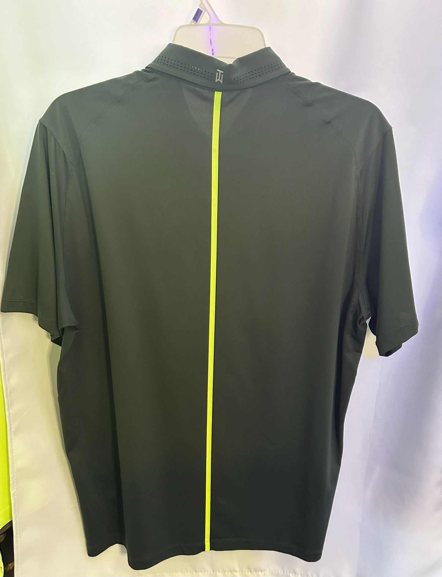 Nike Tiger Woods Collection Polo XL Dark Gray/Green Stripe