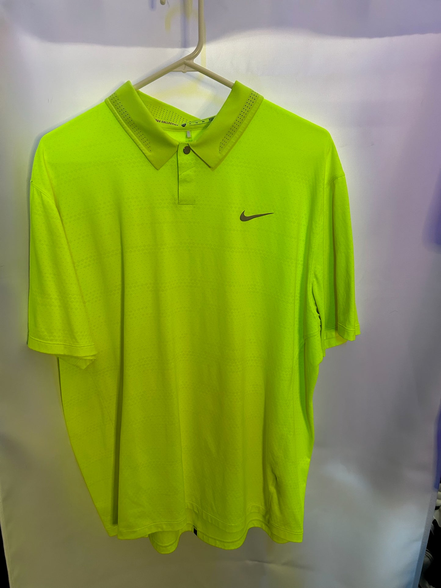 Nike Tiger Woods Collection Polo XL Neon Green