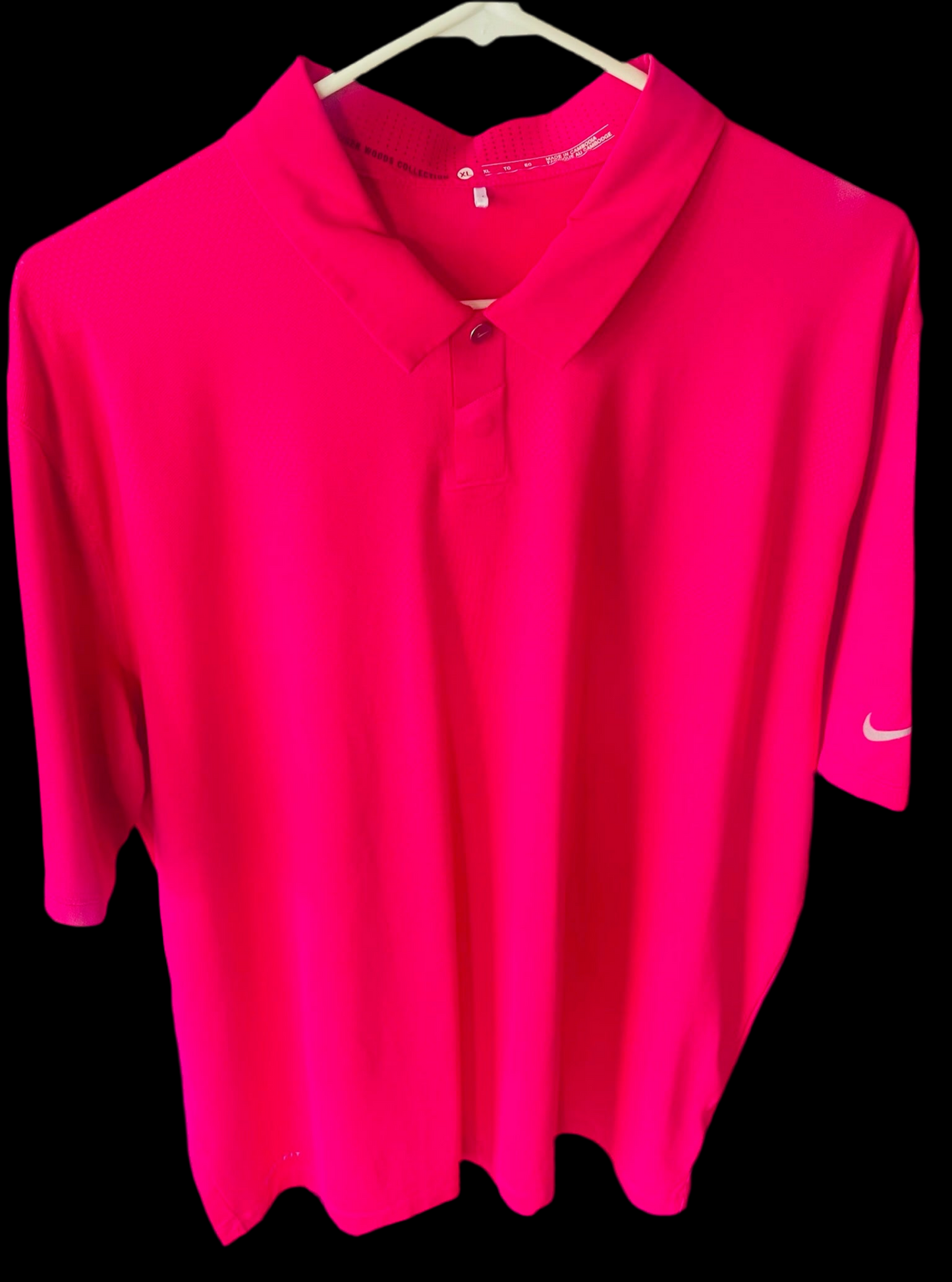 Nike Tiger Woods Collection Polo XL Pink/Gray Swoosh
