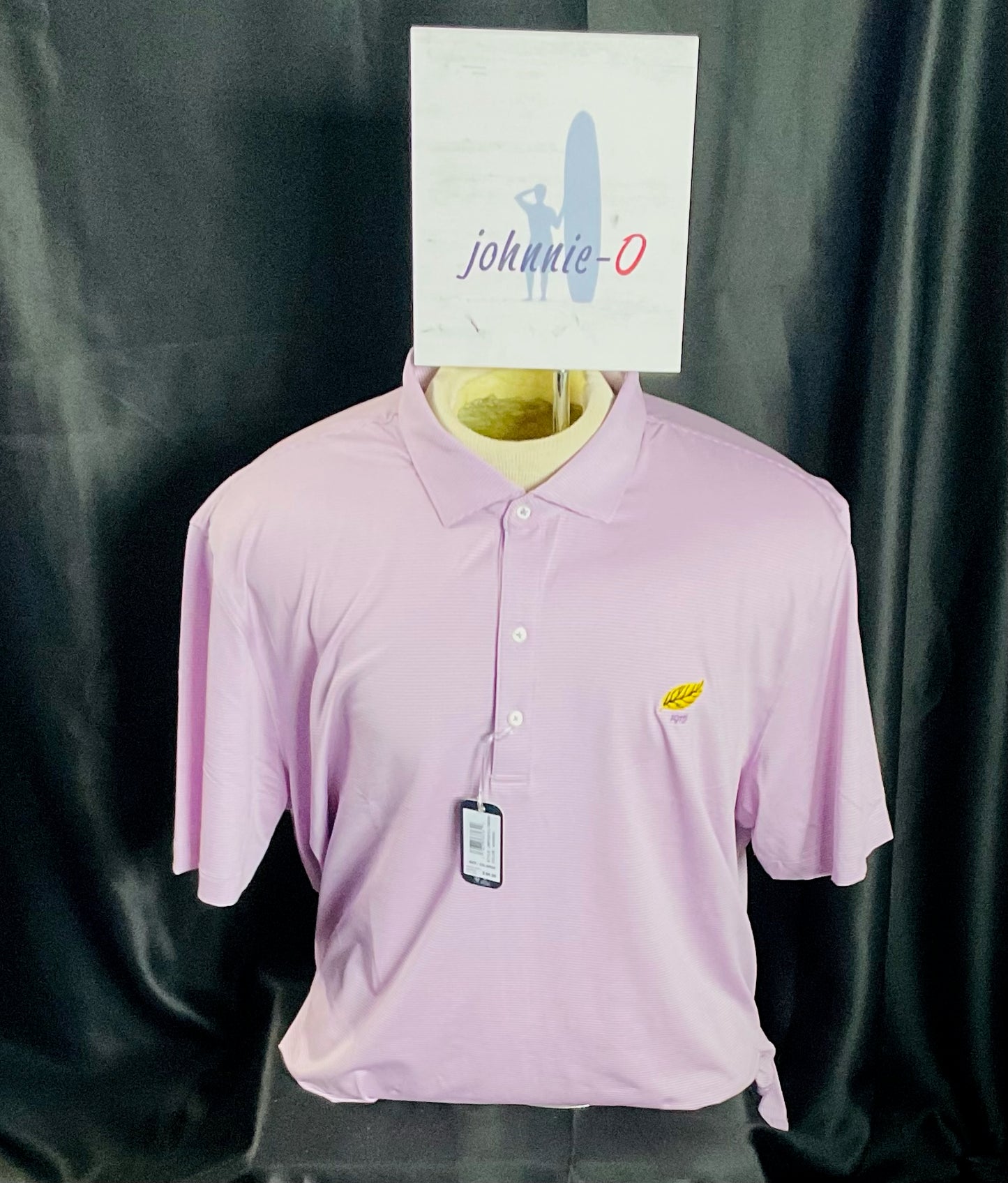 Johnnie-O Short Sleeve Moisture Wicking Polo, 2X Lyndon- Voodoo